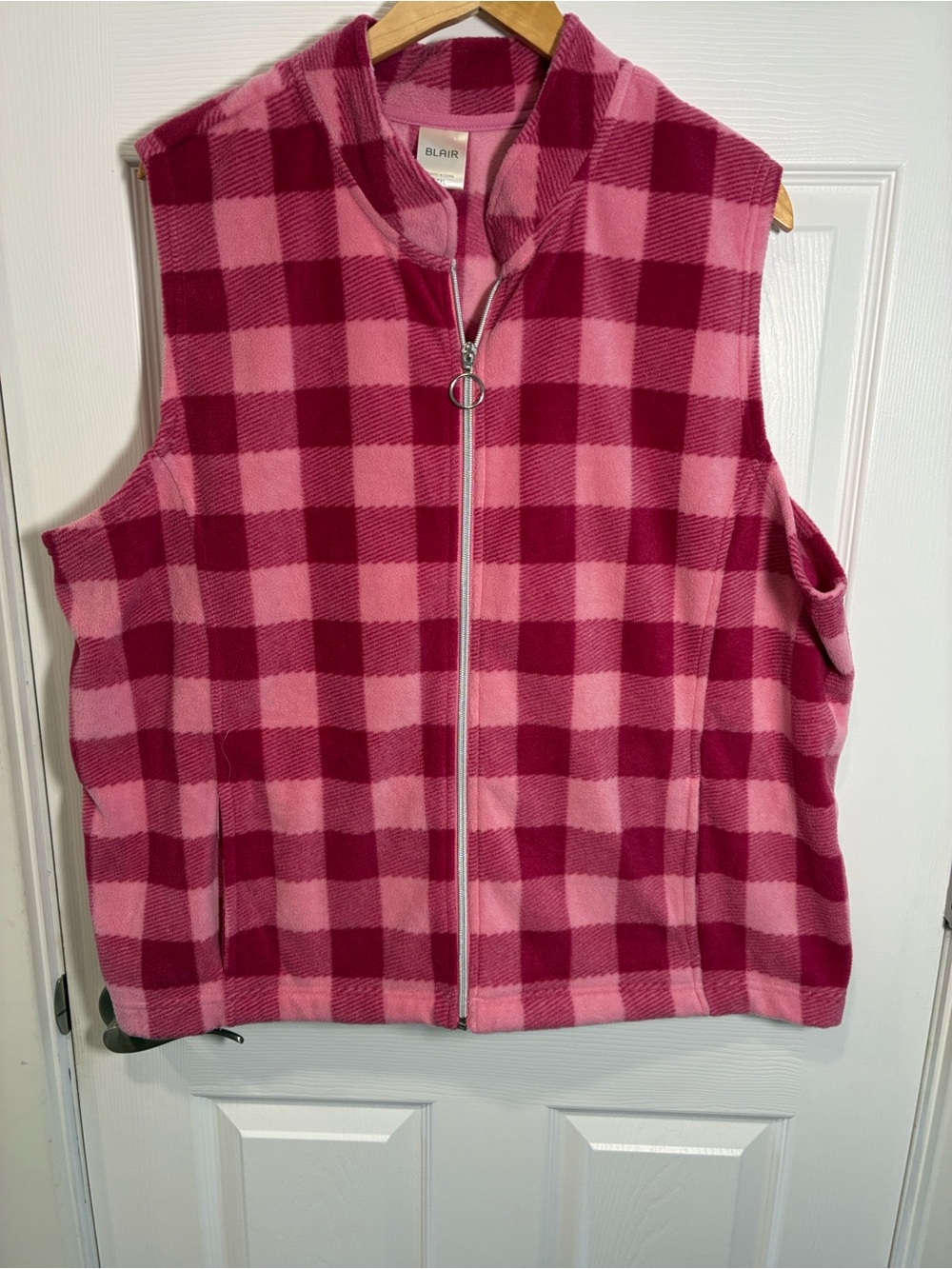 Buffalo Check Fleece Zip Vest